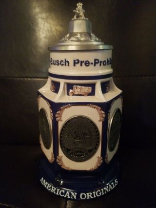 Anheuser - Busch Budweiser " Pre - Prohibition " Beer Stein - Cs501