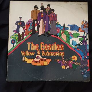 The Beatles “yellow Submarine” Vinyl Lp,  1968 Apple Records Sw 153 Santa Maria