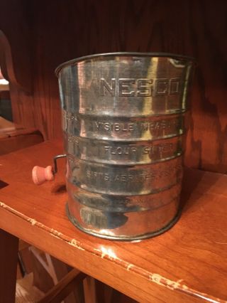 Vintage Nesco 5 Cup Flour Sifter Measuring