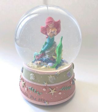 Enesco Disney The Little Mermaid Musical Snow Globe Plays Under The Sea