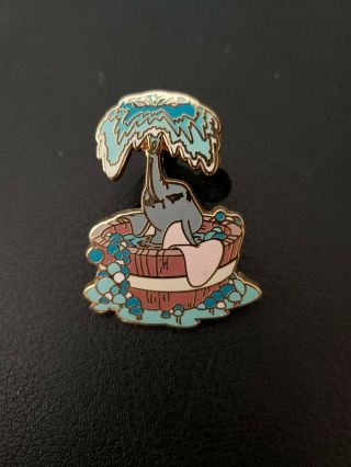 Disney Pin Dumbo In The Wash Tub Taking A Bath Memorable Moments Series