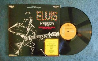 Elvis Presley In Person At The International Hotel In Las Vegas 2 Disc Lp Bm
