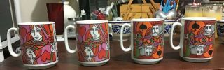 Holt Howard Japan 1973 King Of Spades Queen Of Hearts Coffee Mugs Cups Cards