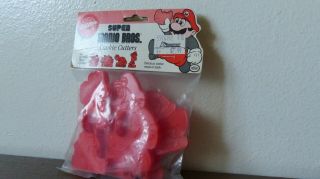 Mario Bros.  Cookie Cutters Pack Of 4 | 1989 Wilton Nintendo Collectible
