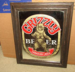 Grizzly Canadian Lager Beer 1980 