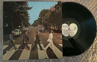 The Beatles Lp " Abbey Road " Apple W Her Majesty Ex