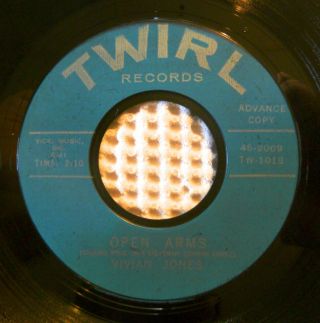 Vivian Jones I Wanna Know B/w Open Arms Orig Twirl Tw - 1018 Promo R&b Soul 45