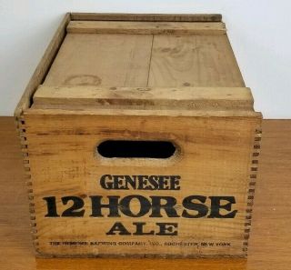 Vintage Wooden Beer Crate Genesee Brewing Co.  Inc.  12 Horse Ale Rochester,  NY 3