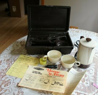 Vintage Nesco " Home N Away " Coffeemaker Travel Kit