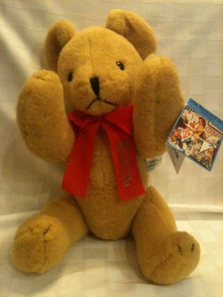 Vintage 1982 Norman Rockwell American Bear Teddy Bear With Tag & Box