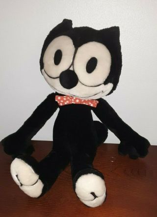 Vintage 1982 Felix The Cat Plush Toy 22 " Stuffed Doll