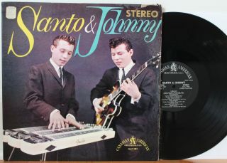 Santo & Johnny Self Titled Lp (canadian American 1001,  Orig Stereo) Vg Vinyl