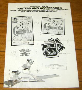 Walt Disney ' s Cinderella Re - Released Pressbook 1973 SCARCE 12 Pages 2