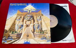 Iron Maiden ‎–powerslave Lp 1984 First Pressing