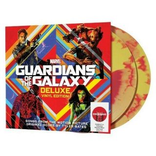 Guardians Of The Galaxy Deluxe Vinyl Target Edition Red/yellow Swirl
