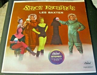 Les Baxter Space Escapade Capitol Stereo Ed.  Space Age Bachelor Pad Vinyl Record