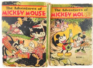 1931 The Adventures Of Mickey Mouse; Book I; David Mckay Publisher