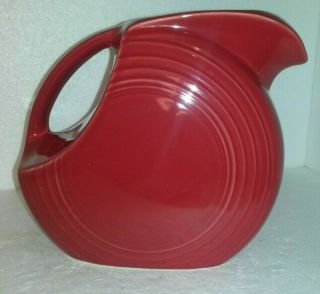 Fiestaware Large Disc Ice Lip Pitcher Claret? Red