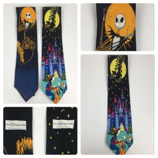 The Disney Store Goofy Mickey Donald The Nightmare Before Christmas Neck Tie