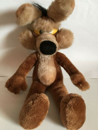 Vintage 24k Mighty Star Wile E.  Coyote 18 " Plush 1992 Warner Bros Stuffed Animal