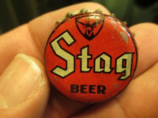 Stag Beer Corked Lined Bottle Cap Peoples Brewing Co.  Duluth Mn Minnesota