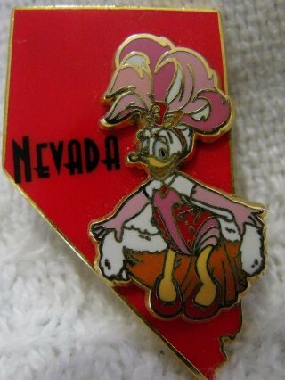 2002 Disney 3d Trading Pin State Character Nevada Daisy Duck Showgirl