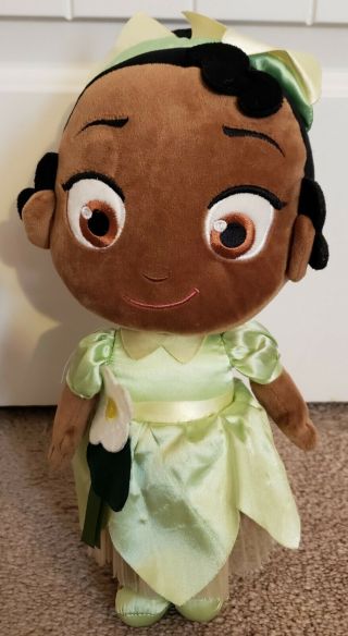 Disney Store Princess & The Frog Toddler Tiana Plush Doll Rare