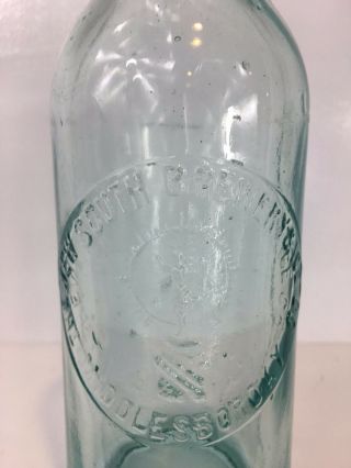 Vintage - Embossed Slug Plate South Brewery & Ice Co Bottle,  Middlesboro Ky
