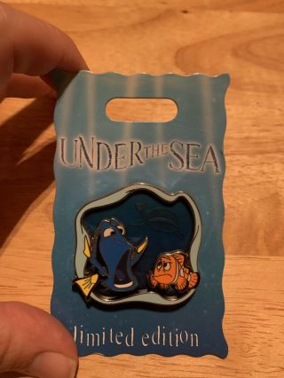 Disney Dlr Disneyland Under The Sea Finding Nemo Nemo And Dory Le 3 - D Pin