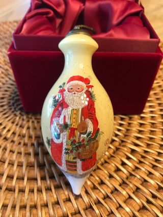Santa Holly - Susan Winget Christmas Ornament