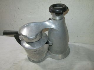 Antique VESUNIANA Coffee Pot / Percolator PEWTER.  MARKED 2