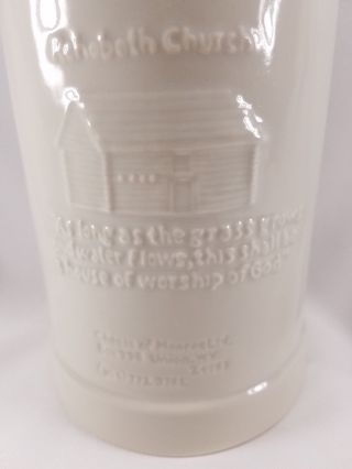 Vintage Cheeses Monroe Ceramic Milk Can Cookie Jar Dairy Advertising Church WV 3