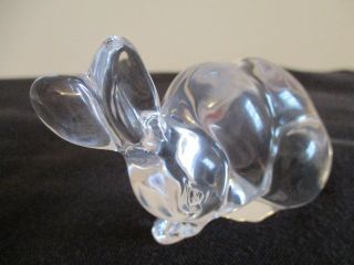 Lenox Vintage Clear Crystal Menagerie Bunny/rabbit Figurine Paperweight,  Euc
