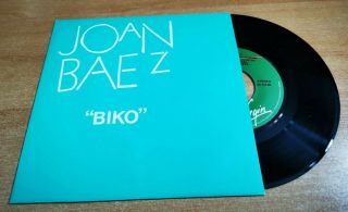Joan Baez Biko Peter Gabriel 7 " Spanish Promo Single Unique Cover Ultra Rare