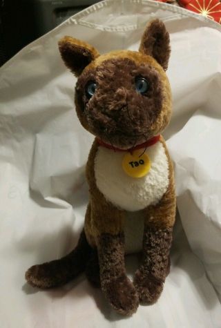 The Incredible Journey 13” Tao The Cat Plush By Disney Store “best In Show”