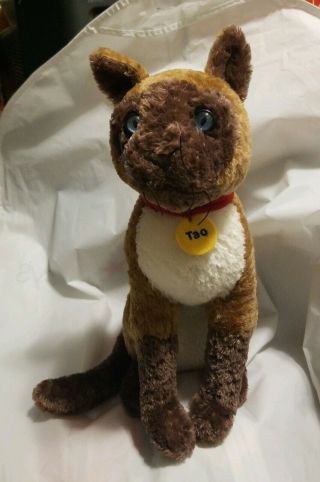 THE INCREDIBLE JOURNEY 13” TAO THE CAT Plush by DISNEY STORE “Best In Show” 2