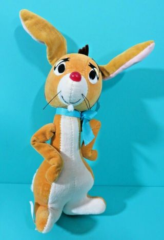 Vintage Winnie The Pooh Rabbit 8 " Plush Sawdust Stuffed Animal Toy Japan 1966