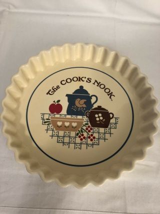 The Cook’s Nook 9” Ceramic Apple Pie Dish Euc Bakeware By Treasure Ctaft