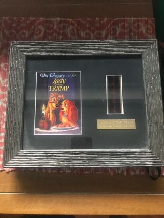 Lady And The Tramp Poster And Filmcell Framed
