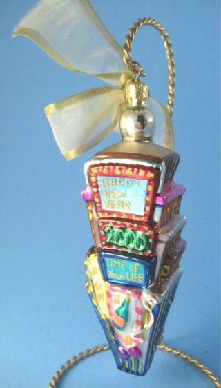 Christopher Radko 2000 Times Square Glass Ornament Happy Year