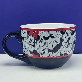 Walt Disney Coffee Mug Cup Glass Disneyland Mickey Minnie Mouse 24 Oz Espresso