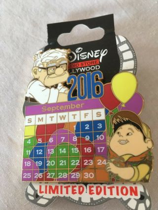 Disney Dssh Pixar Calendar Surprise Le 300 Pin September Up Carl And Russell