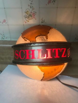 Schlitz Light Up Globe Sign