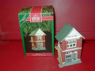 Hallmark Ornament Nostalgic Houses & Shop 8th 1991 Fire Station