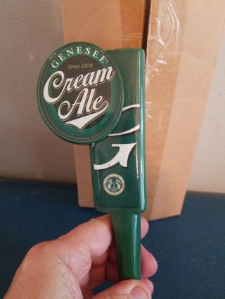 (L@@K) genesee cream ale beer handle Rochester york bar pub mib 3