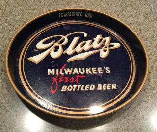 Blatz Beer Tray - Vintage Black