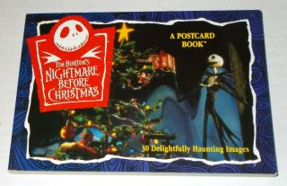 A Nightmare Before Christmas Postcard Book 1993 Tim Burton 30 Cards Exc Disney