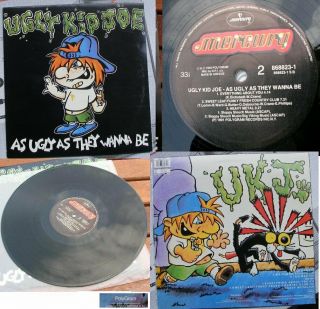 Ugly Kid Joe - As Ugly As They Wanna Be Vinyl Lp Greek Only 1992,  Insert 1st Press