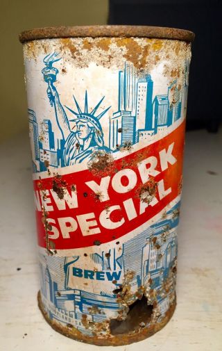 York Special Rare Flat Top Beer Can
