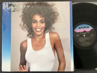 Whitney Houston 1987 Whitney Al8405 Lp Ex/ex In Opened Shrink Heavy Lyric Sleeve